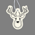 Paper Air Freshener Tag W/ Tab - Deer Head